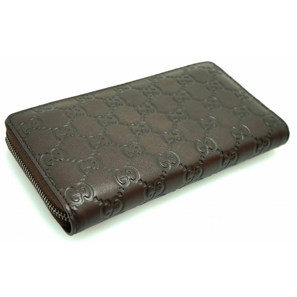 Gucci Guccisima GG Charm Long Wallet Leather Brown - Picture 2 of 9